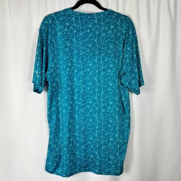 Spyder Blue Rash Guard Swim Shirt Sun Protection UPF 30 Wicking Quick Dry L - Picture 10 of 10